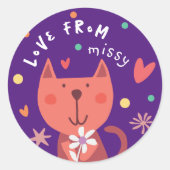 Sticker 'love from' (Voorkant)