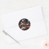 Sticker - Luxe Bronzen Maanontwerp (Envelop)