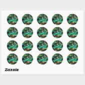 Sticker - Luxe Emerald Celestial Maan Ontwerp (Vel)