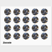 Sticker - Luxe ontwerp van maanfasen in hemels the (Vel)