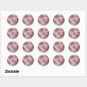 Sticker – Luxe Roze Kwarts Maan (Vel)