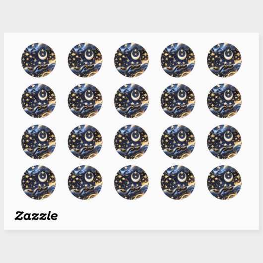Sticker - Luxury Celestial Moon Phases Design (Vel)