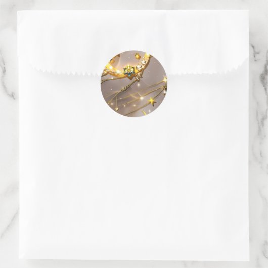 Sticker – Luxury Topaz Yellow Celestial Moon (Tas)