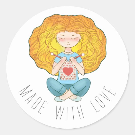 Sticker Made Whith Love (Voorkant)