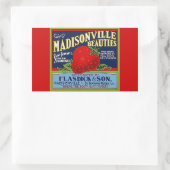 Sticker  Madisonville LA Strawberry Advertentie (Tas)