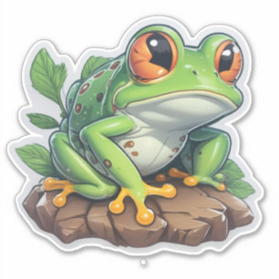Sticker Magic Frog-thema Design