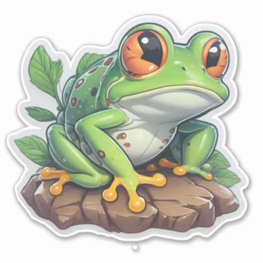 Sticker Magic Frog-thema Design (Voorkant)