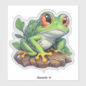 Sticker Magic Frog-thema Design (Vel)