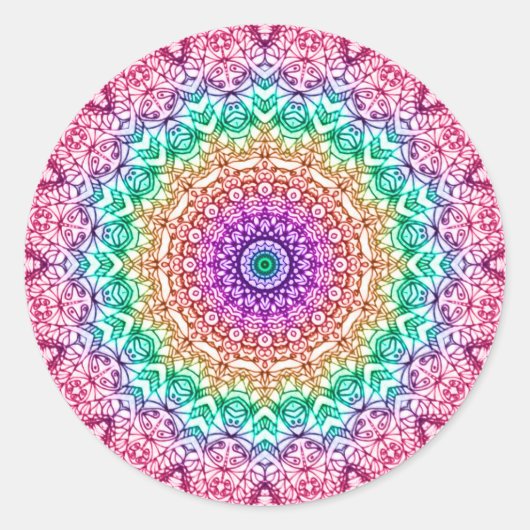 Sticker Mandala Mehndi Stijl G379 (Voorkant)