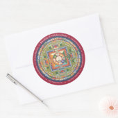 STICKER Mandala van Chenrezig - met Mantra (Envelop)