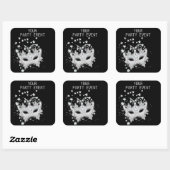 Sticker MASK Wit Zilver Zwart Feest (Vel)