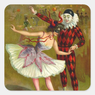 Sticker Masquerade Costume Party Harlequin maskers