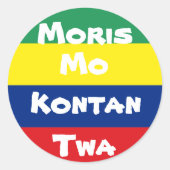 sticker Mauritius (Voorkant)