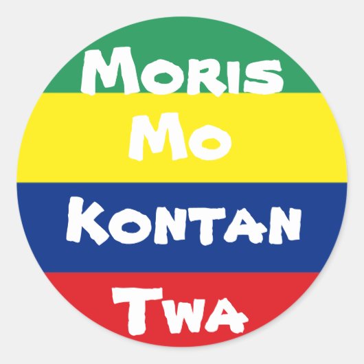 sticker Mauritius (Voorkant)