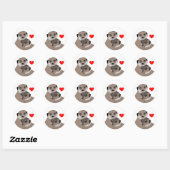 Sticker "Meerkats in de liefde" (Vel)