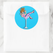 Sticker - Meisje in een Martini Glass, Lil' Red (Tas)