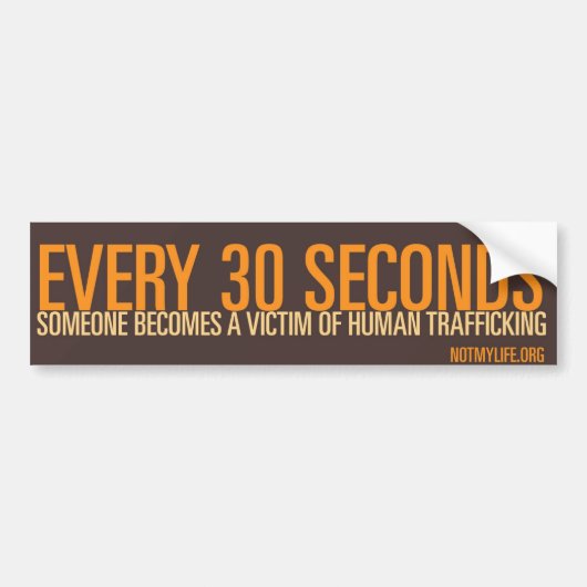 Sticker Mensenhandel & Moderne Slavernij (Voorkant)
