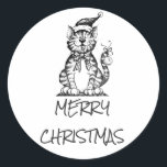 STICKER **MERRY CHRISTMAS ** MET KITTEN<br><div class="desc">DEZE STICKER IS VERHEUGD VOOR **EEN MANIER OM TE ZEGGEN ***MERRY CHRISTMAS KITTEN STYLE*** EEN VAN MIJN "FAV"-KERST STICKERS DIE IK HEB GEMAAKT</div>