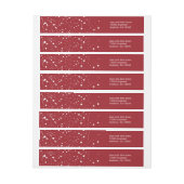 Sticker, Merry en Bright van de envelop van de Hol Omwikkelbaar Adreslabel (Vel)