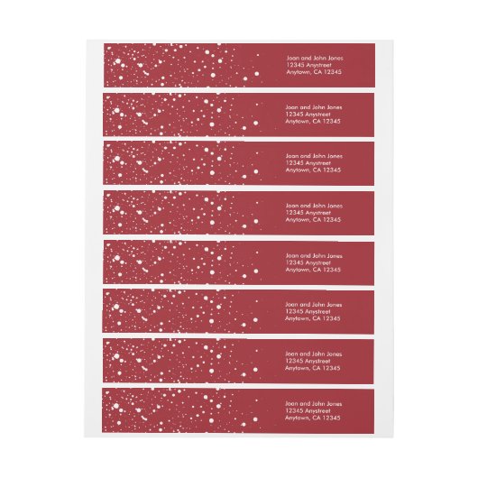 Sticker, Merry en Bright van de envelop van de Hol Omwikkelbaar Adreslabel (Vel)