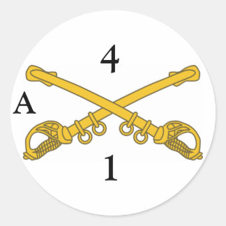 Sticker met 4cav insignia, 4, 1, A