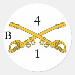 Sticker met 4cav insignia, 4, 1, B