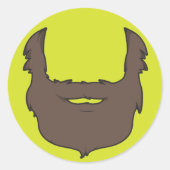 Sticker met baard (Voorkant)