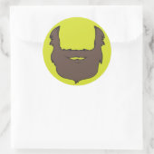 Sticker met baard (Tas)