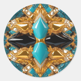 Sticker met Bahamas Kleuren Ontwerp