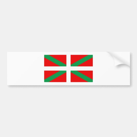 Sticker met Baskische vlag "Ikkurina" (Voorkant)