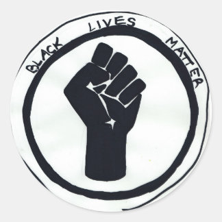 Sticker met Black Lives Matter vuist