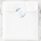 sticker met blauwe inkt bruiloft (Tas)