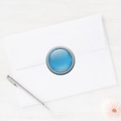 Sticker met blauwe knop (Envelop)
