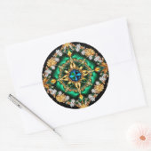 Sticker met Braziliaans Kleuren Ontwerp (Envelop)