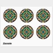 Sticker met Braziliaans Kleuren Ontwerp (Vel)