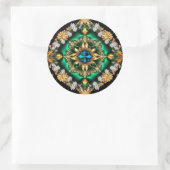 Sticker met Braziliaans Kleuren Ontwerp (Tas)