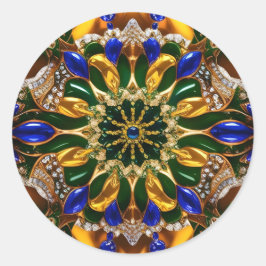 Sticker met Brazilië Kleuren Ontwerp