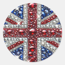 Sticker met Britse kleuren Design