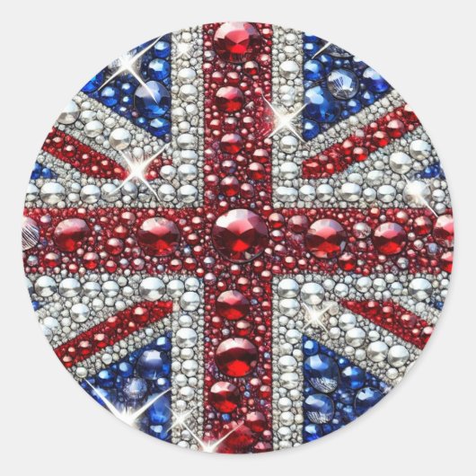 Sticker met Britse kleuren Design (Voorkant)