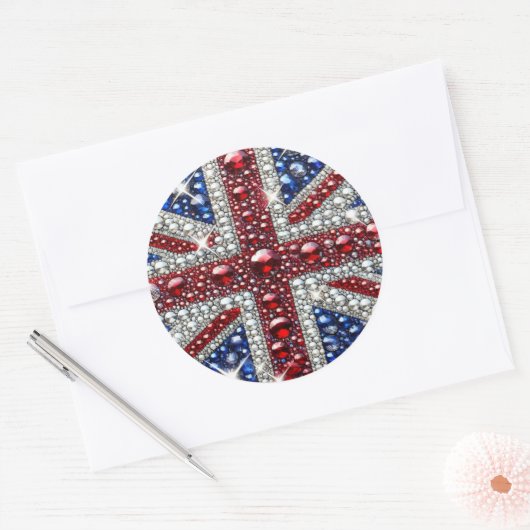 Sticker met Britse kleuren Design (Envelop)