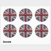 Sticker met Britse kleuren Design (Vel)