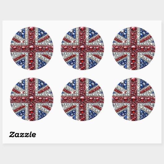 Sticker met Britse kleuren Design (Vel)