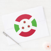 Sticker met Burundese vlag (Envelop)