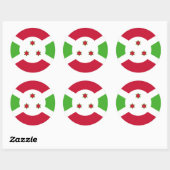 Sticker met Burundese vlag (Vel)