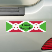 Sticker met Burundese vlag (Op auto)