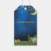 Sticker met campingthema cadeaulabel (Voorkant)