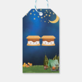 Sticker met campingthema cadeaulabel (Achterkant)