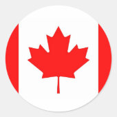 Sticker met Canadese vlag (Voorkant)
