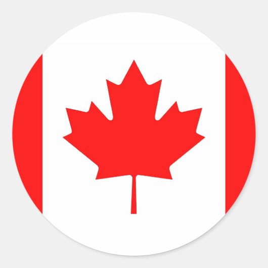 Sticker met Canadese vlag (Voorkant)