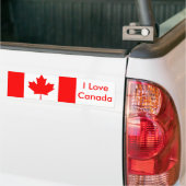 Sticker met Canadese vlag (Op Truck)